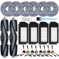 Zubehör für Ecovacs Deebot X1 Omni / X1 e Omni / X1 Turbo Staubsauger, 2 Hauptbürsten, 8 Seitenbürsten, 6 Wischtücher von ALOVEZ
