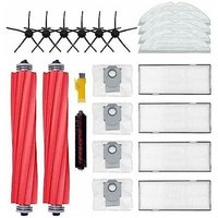 Zubehör für Roborock S7 Pro Ultra S7 Max Ultra S7 MaxV Ultra Roboter-Ersatzteile, 20 Packungen, 2 Hauptbürsten & 4 Filter & 6 Seitenbürsten & 4 von ALOVEZ
