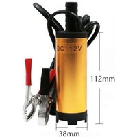 oder DC 12 V elektrische Tauchpumpe Edelstahl-Tauchpumpen für Wasser Öl Kerosin 12 l/min Betankungswerkzeug von ALOVEZ