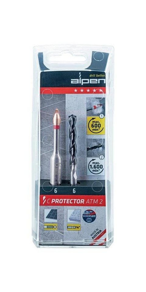 ALPEN-MAYKESTAG Fliesenbohrer Feinsteinzeugfliesenbohrerset C PROTECTOR Ø 6 mm von ALPEN-MAYKESTAG