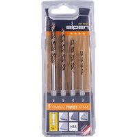 Bohrer-Kassette Timber Twist atm, 4-tlg., ø 3,00–6,00 mm - Alpen von ALPEN-MAYKESTAG