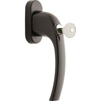 Alpertec - Fenstergriff abschließbar Nepomuk braun Fenstergriffe von ALPERTEC