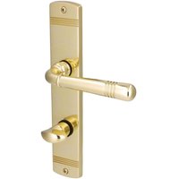 Alpertec - WC-Langschildgarnitur Sale Messing gold abgerundet Beschläge von ALPERTEC