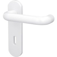 Alpertec - BB-Kurzschildgarnitur Nylon weiß abgerundet Beschläge von ALPERTEC