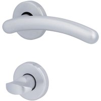 Alpertec - WC-Rosettengarnitur Tara Messing silber rund Beschläge von ALPERTEC
