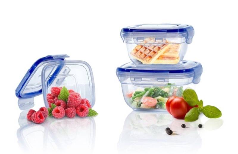 ALPFA Frischhaltedose Frischhaltedosen Set 3tlg. 802319 Gefrierdosen, Kunststoff, (Spar-Set, 3er Set), BPA-frei von ALPFA