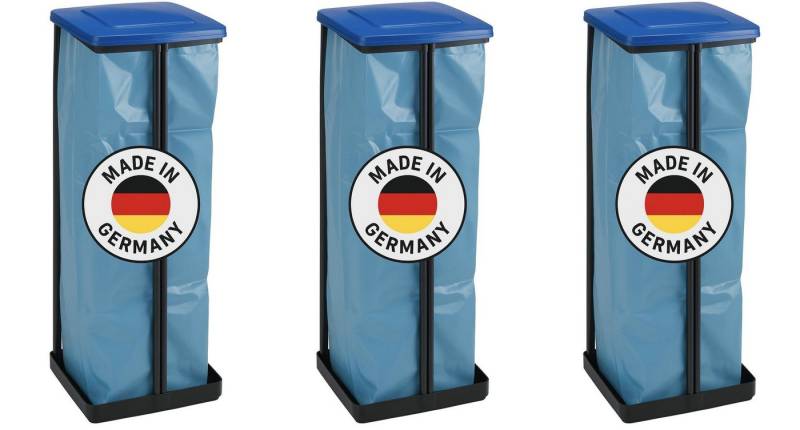 ALPFA Müllsackständer 3er Set 120 Liter Abfallsammler Gelber Sack Ständer Müllbeutel, Made in Germany von ALPFA