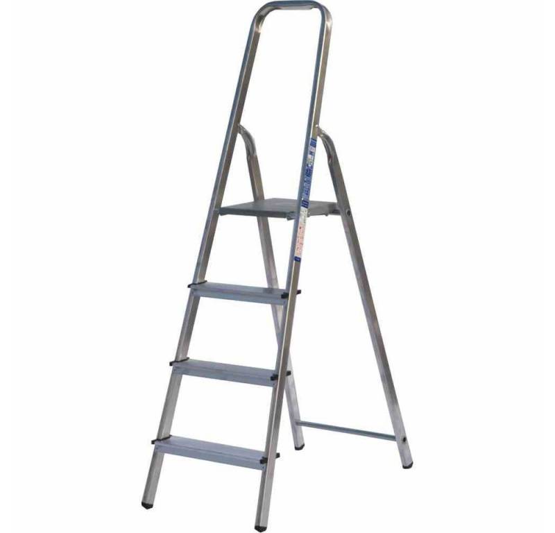 ALPFA Stehleiter Aluminium-Haushaltsleiter 4 Stufen von ALPFA