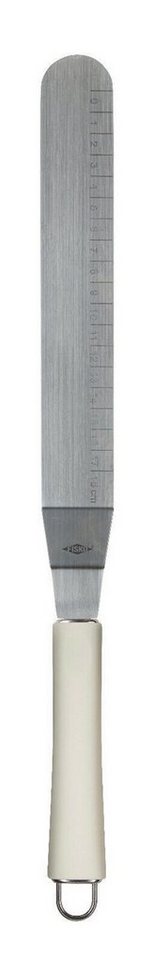ALPFA Tortenmesser Edelstahl Glasurmesser Streichpalette Schaber Spachtel weiß 32 cm, aus rostfreiem Edelstahl von ALPFA