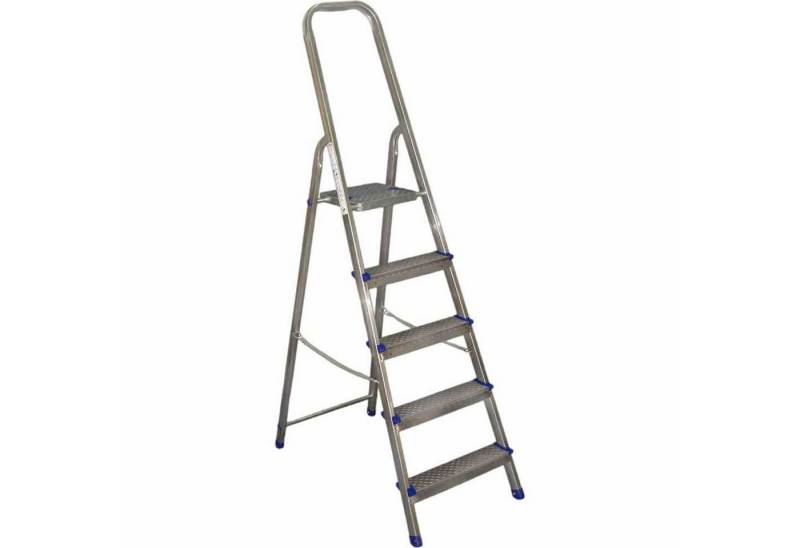 ALPFA Trittleiter Aluminium-Haushaltsleiter 5 Stufen von ALPFA