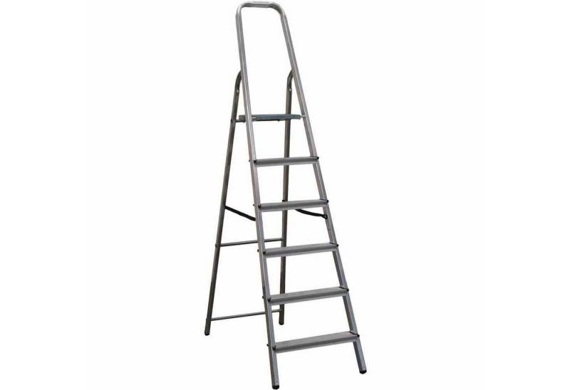 ALPFA Trittleiter Aluminium-Haushaltsleiter 6 Stufen von ALPFA
