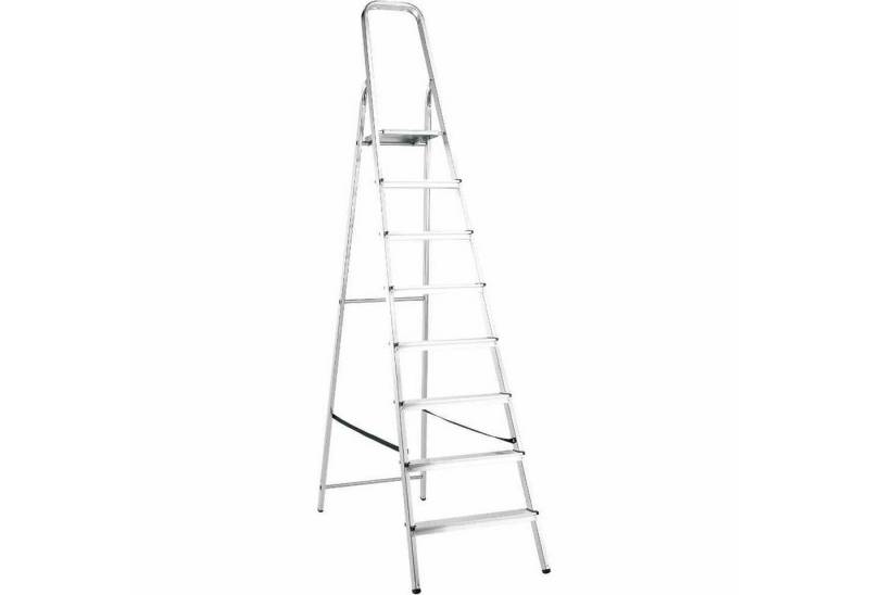 ALPFA Trittleiter Aluminium-Haushaltsleiter 8 Stufen von ALPFA