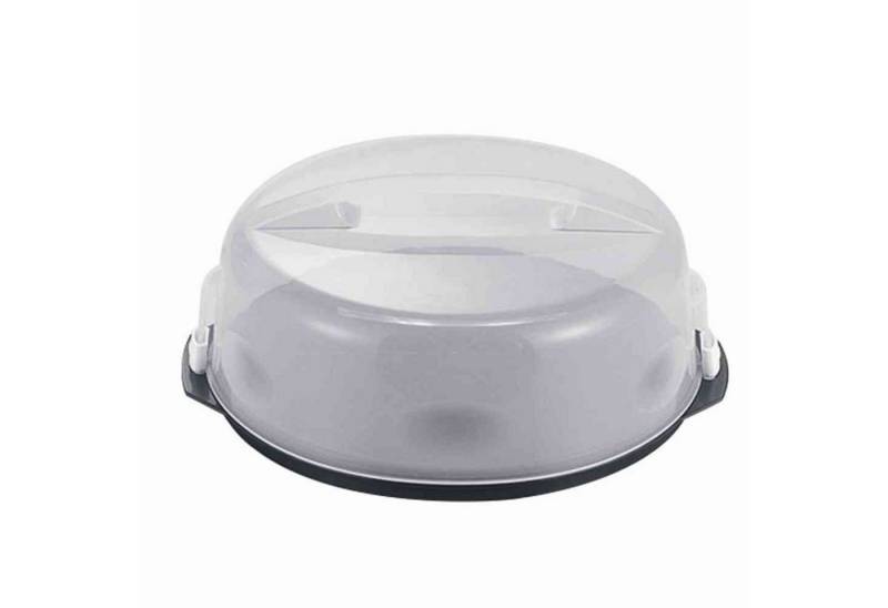 ALPFA Kuchentransportbox Tortenbehälter "Tortentraum" anthrazit/klar, bruchfest, Kunststoff von ALPFA