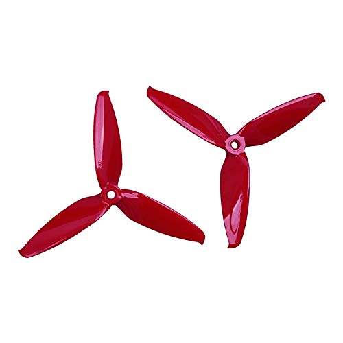 ALPGEN 16 Teile/Fit für Flash 5552 3 Blade 5 Zoll PC Propeller CW CCW-Prop-kompatibel/Fit für FPV-Racing-Drone-Rahmen VS 5152 Ersatzpropeller (Color : 8 Pair red) von ALPGEN
