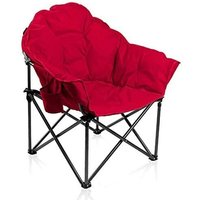 Alpha Camp - bergroßer Campingstuhl Klappbarer Tragbarer Stuhl Rot von ALPHA CAMP