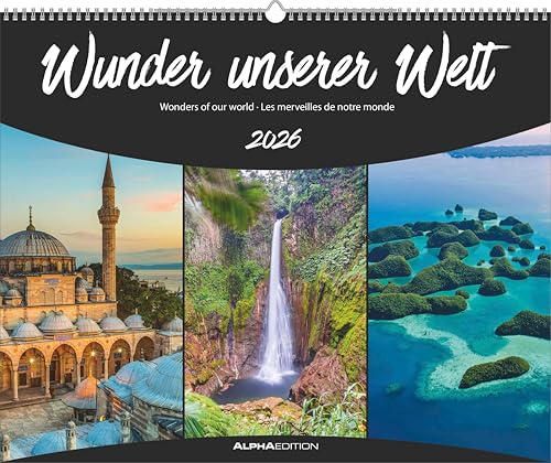 ALPHA EDITION - Wunder unserer Welt 2026 - 52 x 42,5 cm von ALPHA EDITION