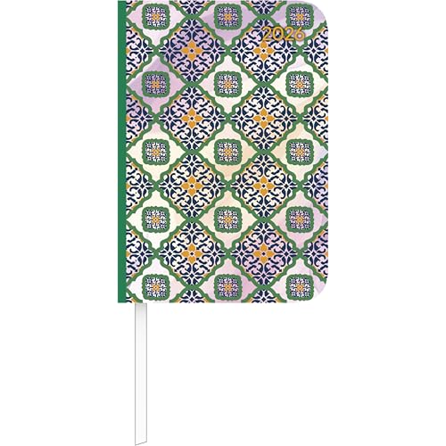 Lady Journal Mini Oriental 2026 - Taschen-Kalender 8x11,5 cm - Muster - Weekly - 144 Seiten - Notiz-Buch - Alpha Edition von ALPHA EDITION
