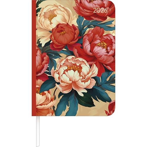Lady Journal Roses 2025 - Rose - Taschenkalender A6 (10,7x15,2 cm) - Weekly - 192 Seiten - Notiz-Buch - Termin-Planer - Alpha Edition von ALPHA EDITION