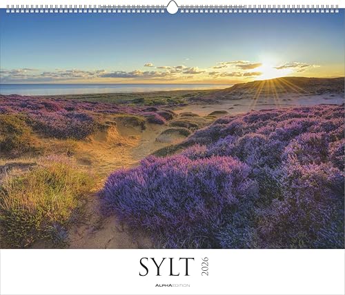 Sylt 2026 - Bildkalender XXL 60x50 cm - hochwertiger Wandkalender im Querformat - Landschaftskalender - Wandplaner - Deutsche Küsten von Alpha Edition
