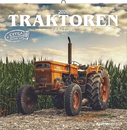 Traktoren 2026 - Broschürenkalender 30x30 cm (30x60 geöffnet) - Kalender mit Platz für Notizen - Tractors - Bildkalender - Wandplaner - Wandkalender: Tractors von Alpha Edition