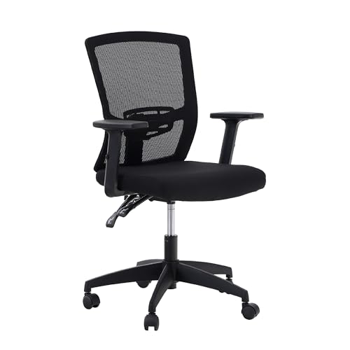 ALPHA HOME Bürostuhl Ergonomischer Schreibtischstuhl Höhenverstellbar Drehstuhl Ergonomisch Computerstuhl mit Verstellbarer Lendenwirbelstütze, Armlehne,Wippfunktion bis zu 160kg belastbar von ALPHA HOME