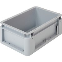 Alpha Eurobox Premium aus PP mit geschlossenen Wänden, HxBxT 120 x 300 x 200 mm, grau von ALPHA Paletten
