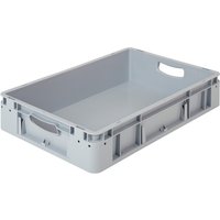 Alpha Eurobox Premium aus PP mit geschlossenen Wänden, HxBxT 120 x 600 x 400 mm, grau von ALPHA Paletten