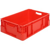 Alpha Eurobox Premium aus PP mit geschlossenen Wänden, HxBxT 180 x 600 x 400 mm, rot von ALPHA Paletten