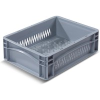 Alpha Eurobox aus PP mit durchbrochenen Wänden, 11,2 Liter, HxBxT 120 x 400 x 300 mm von ALPHA Paletten