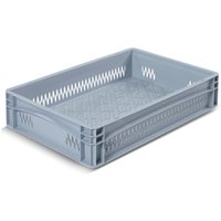 Alpha Eurobox aus PP mit durchbrochenen Wänden, 23,9 Liter, HxBxT 120 x 600 x 400 mm von ALPHA Paletten