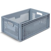 Alpha Eurobox aus PP mit durchbrochenen Wänden, 44,2 Liter, HxBxT 220 x 600 x 400 mm von ALPHA Paletten