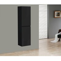 Badmöbel Seitenschrank swift in hochglanz-schwarz von ALPHABAD
