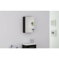 Alphabad - Badmöbel Spiegelschrank TT006 in schwarz von ALPHABAD