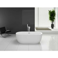 Freistehende Badewanne FS-B002 - weiß von ALPHABAD