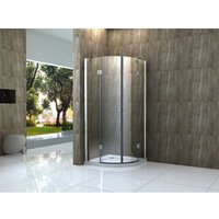 Duschkabine rincon 80 x 80 x 180 cm ohne Duschtasse von ALPHABAD
