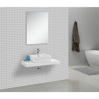 Alphabad - Waschtischkonsole asolo weiss 100 x 50 von ALPHABAD