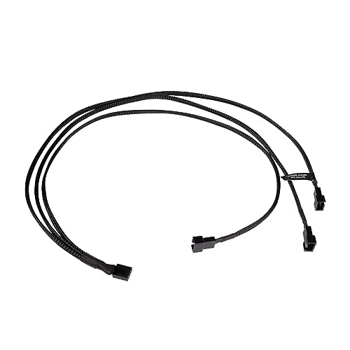 Alphacool 18681 Y-Splitter 4-Pin auf 3x 4-Pin PWM 60cm Modding Kabel gesleevt schwarz von Alphacool