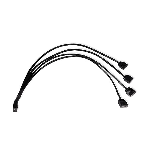 Alphacool 18711 Y-Splitter aRGB 3-Pin auf 4x 3-Pin 30cm, gesleevt Modding Kabel schwarz Alphacool 18711 Y-Splitter aRGB 3-Pin auf 4x 3-Pin 30cm, gesleevt Modding Kabel schwarz von Alphacool