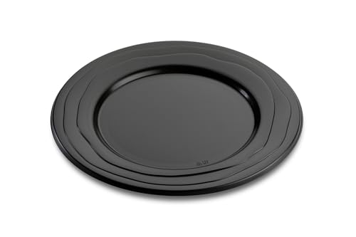 ALPHAFORM 20 schwarze Teller D240, wiederverwendbar und recycelbar von ALPHAFORM