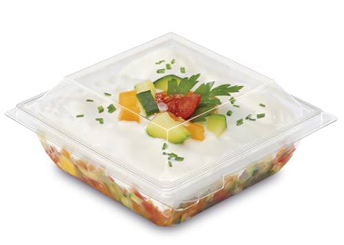 ALPHAFORM 30 quadratische Gläser 250 ml mit Kristalldeckeln von ALPHAFORM