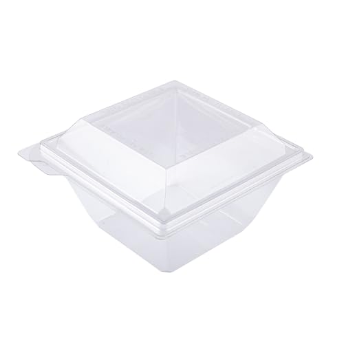 ALPHAFORM 30 quadratische Gläser mit Kristalldeckel, 370 ml von ALPHAFORM