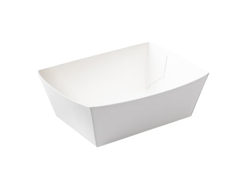 Beutel mit 50 weißen Schalen aus Karton 315 ml von ALPHAFORM