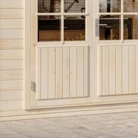 Gartenhaus Maria Twin Gartenhaus aus Holz, Holzhaus mit 40 mm Wandstärke, Blockbohlenhaus mit Montagematerial - Alpholz von ALPHOLZ