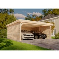 Doppelcarport Olaf Exklusiv Carport aus Holz, Unterstand , Überdachung mit Montagematerial - Alpholz Doppelcarport Olaf Exklusiv Carport aus Holz, Unterstand , Überdachung mit Montagematerial - Alpholz von ALPHOLZ