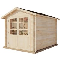 Gartenhaus Bremen-28 b Gerätehaus aus Holz in Pinie, Geräteschrank mit 28 mm Wandstärke, Gartenhaus mit Montagematerial - Alpholz Gartenhaus Bremen-28 b Gerätehaus aus Holz in Pinie, Geräteschrank mit 28 mm Wandstärke, Gartenhaus mit Montagematerial - Alpholz von ALPHOLZ