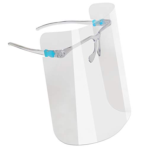 ALPIDEX 10 x Gesichtsvisier Brille Visier Gesichtsschild Wiederverwendbar von ALPIDEX