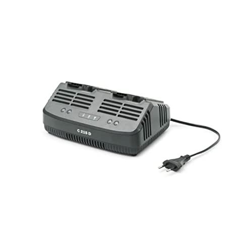 Alpina STIGA Doppelstandard-Ladegerät C 215 D 20 V, Ladestrom 2 Ah, Eurostecker von Alpina