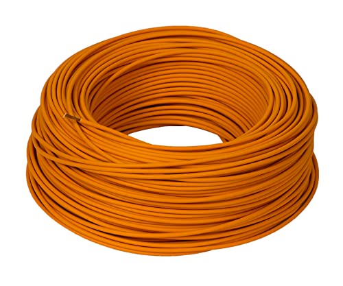 10 Meter ALPTEG H05V-K Kabel 1,0 mm² orange von ALPTEG