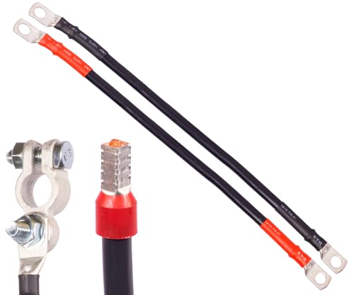 Batteriekabel 120mm² Rohrkabelschuhe Schrumpfschlauch ALPTEG (120mm² rot Länge=0,2 m – AEH + BATT) von ALPTEG