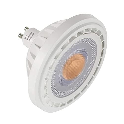 ALQFFHL AR111 GU10 LED Lampe COB ES111 Reflektorlampe Spot Leuchtmittel, Dimmbar 12W 1200 Lumen 4000K, 100W Halogenbirne äquivalent, LED Flutlichter Scheinwerfer Stablampe Glühbirnen, Natürlich Weiß von ALQFFHL